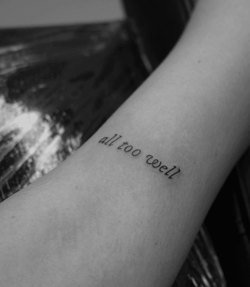Text Tattoo