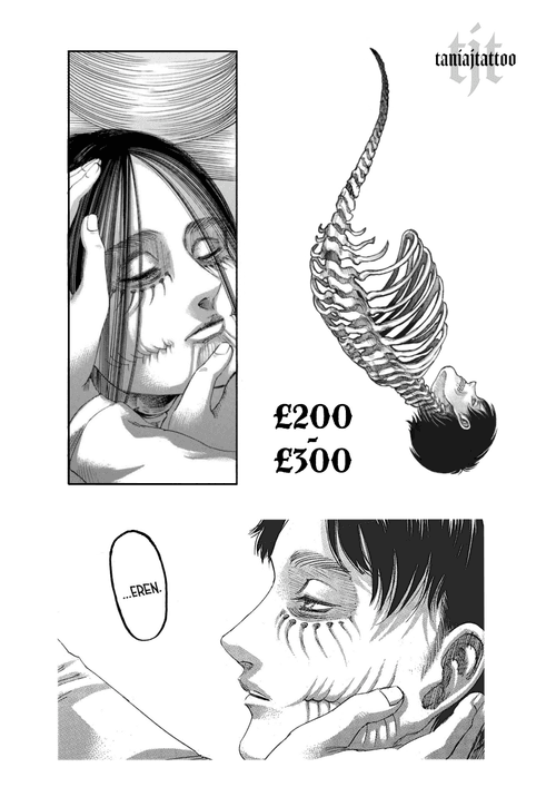 Eren - Attack on Titan manga panels
