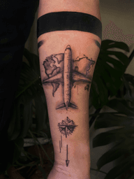 Airplane with Map