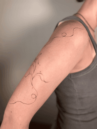 Abstract Line Tattoo