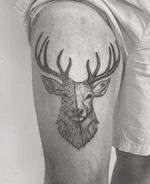 Geometric Deer Head