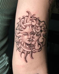 Sun and Moon Tattoo