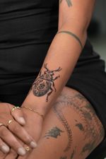 Intricate Beetle Tattoo