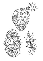 Skull and Cobweb Flash Sheet
