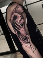 Grasping Skull and Hand