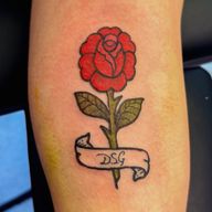Rose with Banner