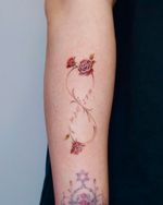 Infinity Rose Tattoo