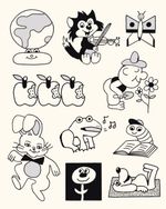Cartoon Doodle Flash Sheet