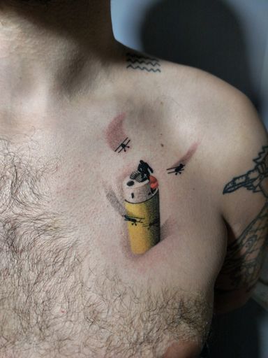 Tattoo work at Debut Studios