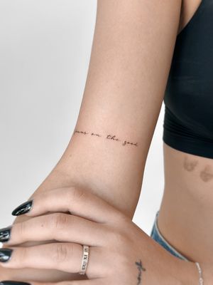 Script Tattoo #singleneedletattoo #scripttattoo #letteringtattoo