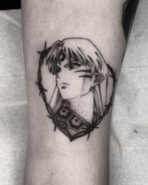 Capture the essence of two iconic anime characters with this stunning tattoo by Barbara Nobody. Perfect for any anime fan!