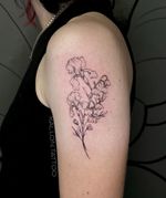 Delicate lines, timeless blooms 🌸✨ Fine line floral tattoo to celebrate beauty, growth, and new beginnings. Appointment DM @kallon.tattoo or kallontattoosd@gmail.com