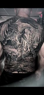 Chained Eagle Back Piece