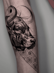 Geometric Bull Head