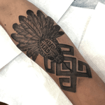 Feathered Snake with Geometric Pattern