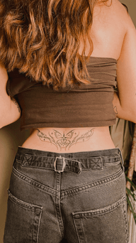 Butterfly cybersigilism tramp stamp
