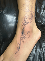 Baroque Ankle Tattoo
