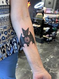 Cartoon Bat Tattoo