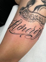 Elegant Cursive Script with Mermaid Tail Detail