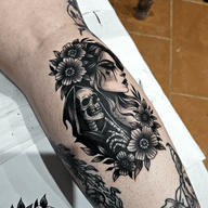 Absolutely in love ?? More like this pls ? . . . . . . . . . . . . #tattoo #blackwork #blackandgrey #traditional #darkfeminineenergy #reaper #tattooflash #tattooink #tattooist #bletchleytattoo #bletchley #miltonkeynestattoo #miltonkeynes
