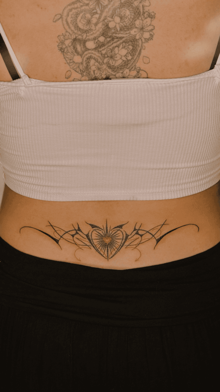 Tribal Heart Design • Tattoodo, image size:700x1245