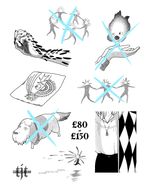 Size: palm-hand (ish) Arms or legs only - message me for other placements/sizes :) 