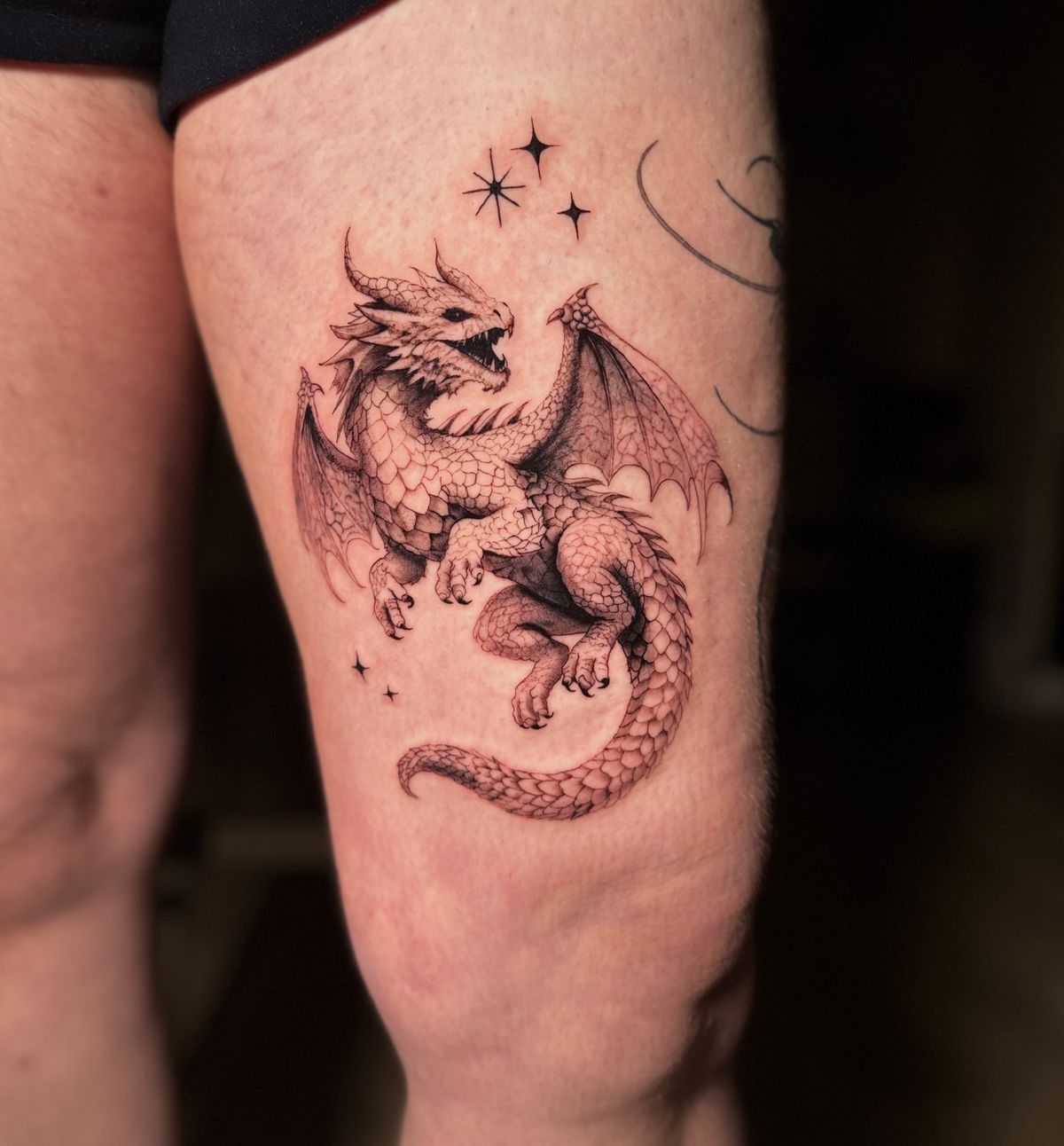 elegant back tattoo