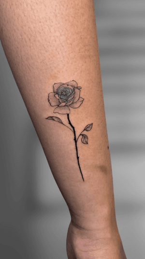 Floral tattoo style