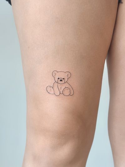 Teddy Bear #finelinetattoo 