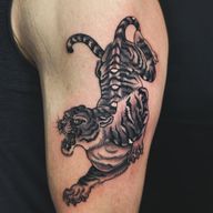 One shot tiger for Lawrence. Done @jinxprooftattoos Click the link in bio for appointments or consultations