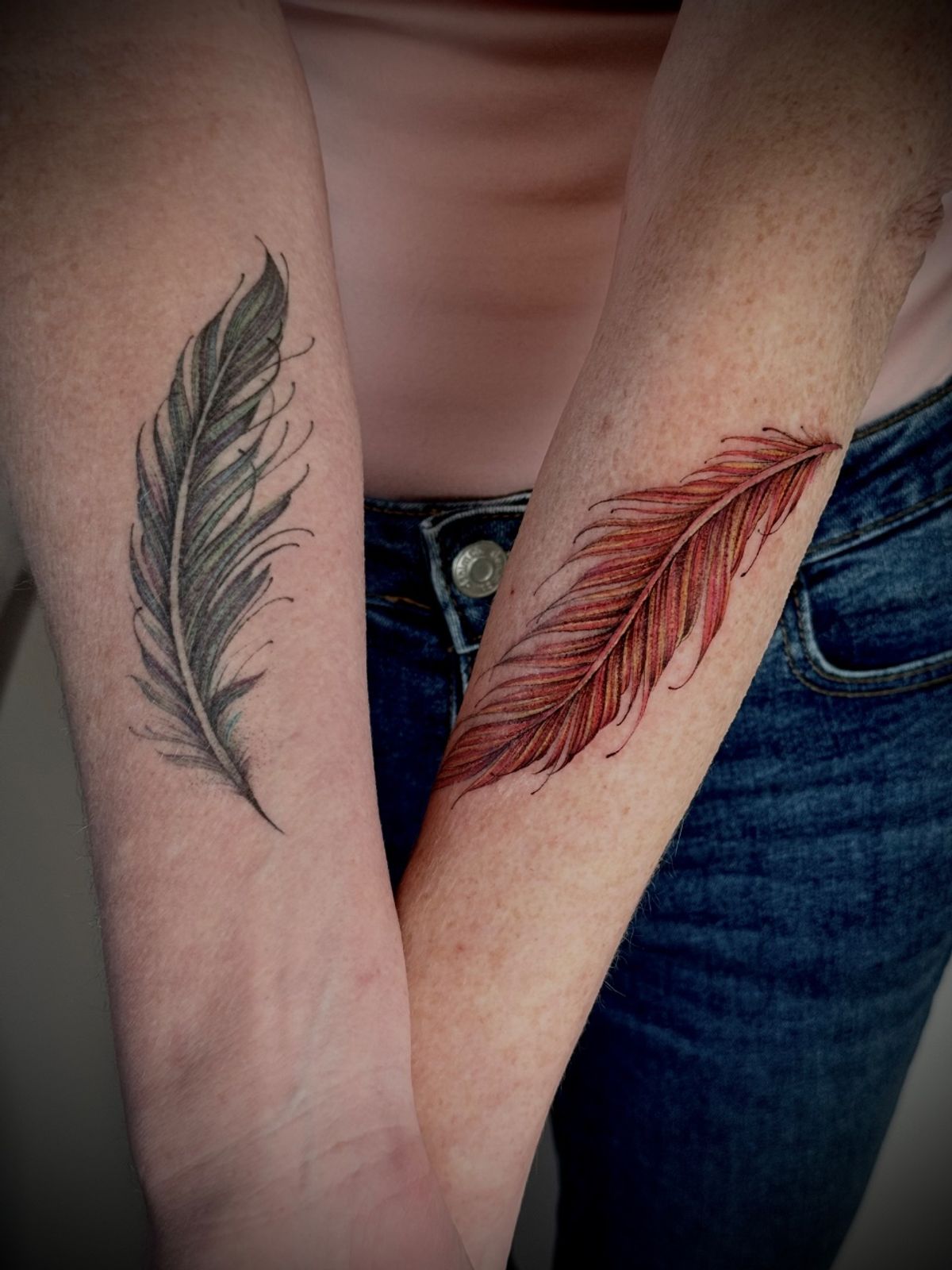 graceful back tattoo