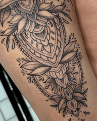 Floral Mandala Tattoo