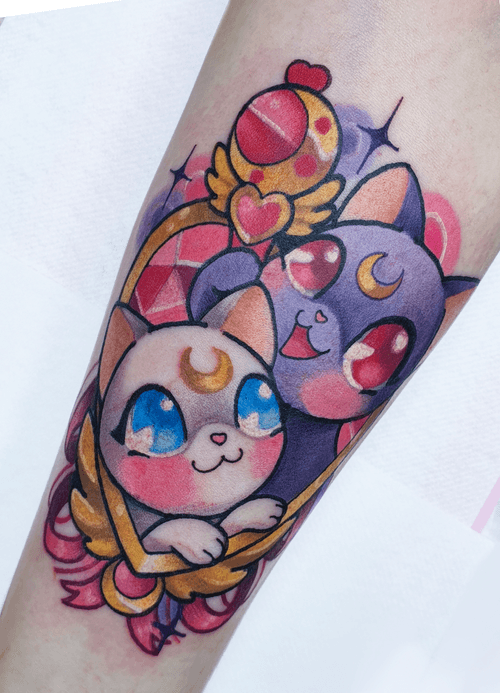 Sailor Moon Cats Tattoo