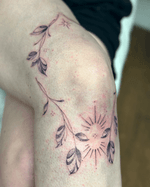 Botanical Sunburst Knee Design