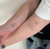 Matching Heart Tattoos