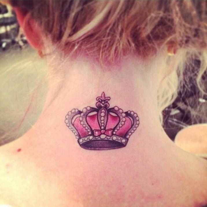 Throat crown - Fishink Tattoo