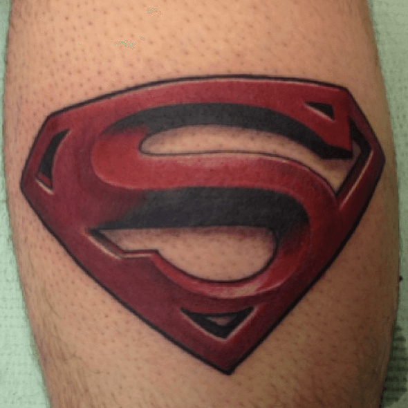 Cara's Superman Shoulder – Geeky Tattoos