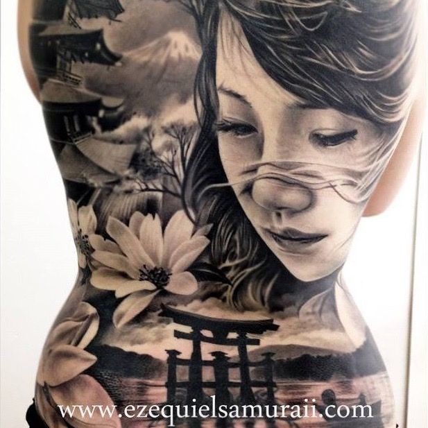 Japanese Samurai Full Sleeve Tattoo
