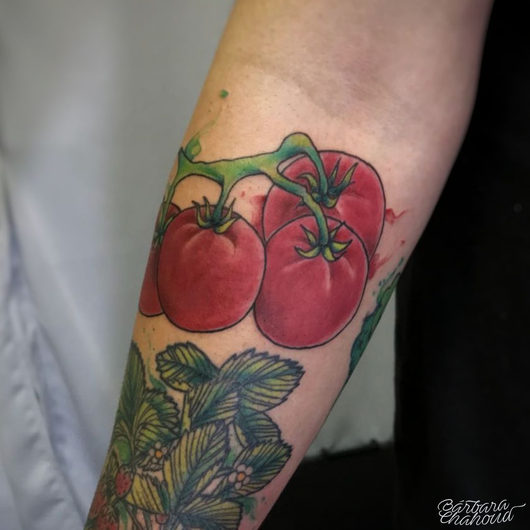 30 Amazing Tomato Tattoos Designs with Meanings and Ideas  Body Art Guru