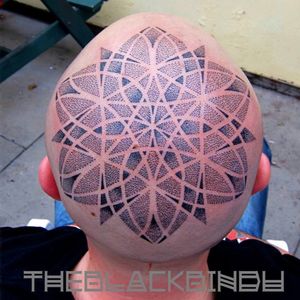 #blackwork #dotwork #mandala #geometric #head #FrancescoBlackbindu