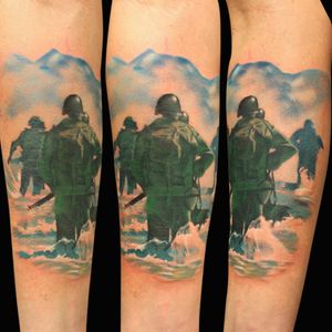 Beautiful #D-Day tattoo by #GunnarValdimarsson