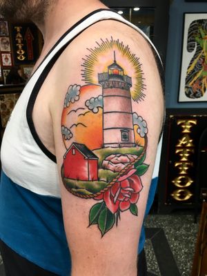 #lighthouse #traditional #Color #traditionalTattoo