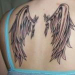 My angel / valkyrie wings on my upper back