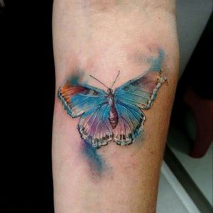 Francisco LTattoo#watercolor #aquarela #butterfly #borboleta #coloridas #FranciscoLTattoo #brasil #brazil #delicada