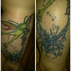 Amy Brown Key Keeper Frog Faery above Brian Froud's BoonArtist - Majenta - Diamond Tattoo & Body Piercing - Renton WA