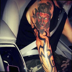 Tribal sleeve by "Freak" @ Granted Ink Tattoo, Casselberry, FL