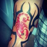 Tribal scorpion by "Freak" @ Granted Ink Tattoo, Casselberry, FL