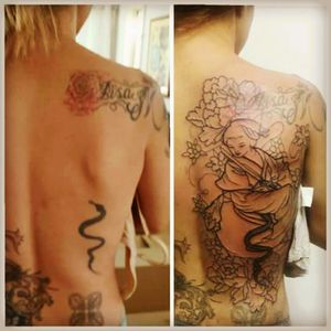 Cover up progress on my back