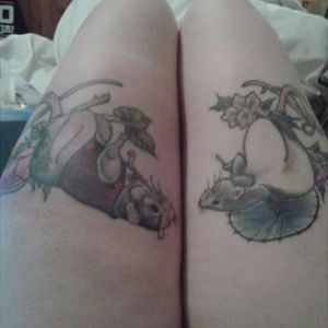 My rat couple thigh pieces by Abigail Rose and Lauren Stephens