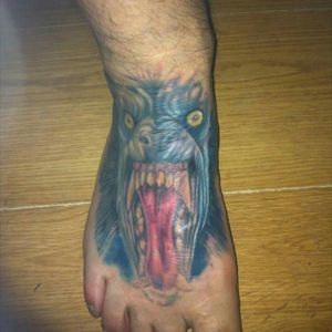 finished and healedAmerican werewolf in London part of my movie themed leg sleeve